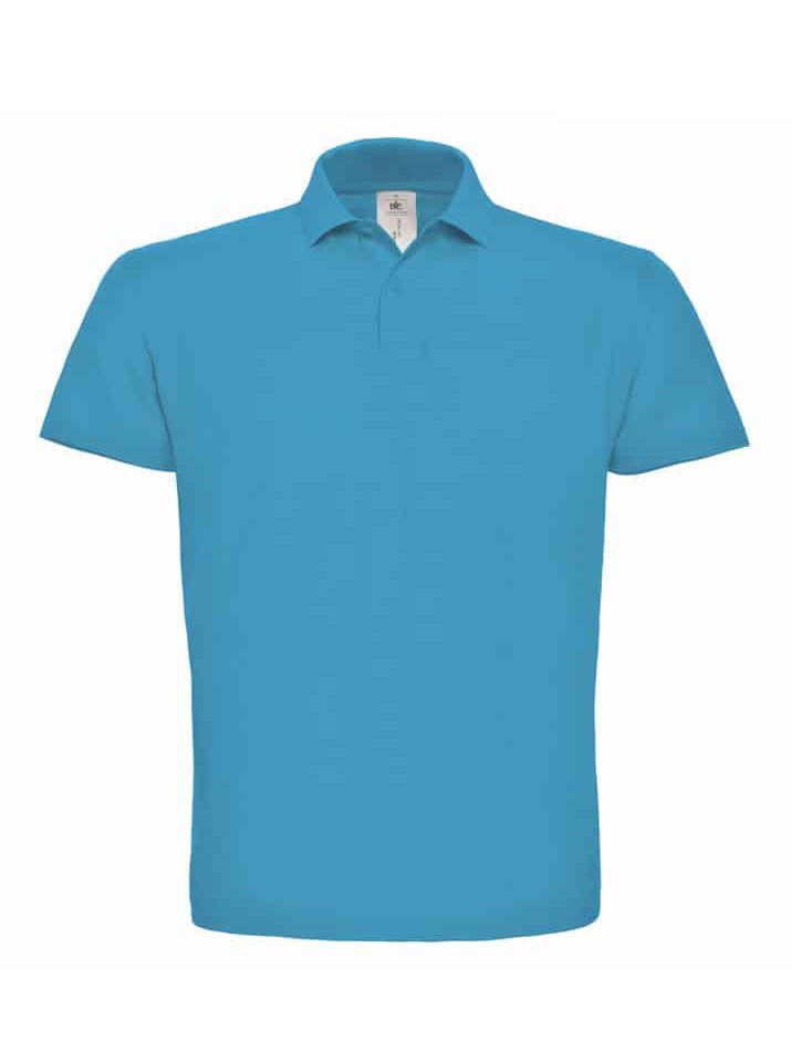 Polo Uomo Basic Manica Corta BC Collection BCID001 39 Polo Uomo manica Corta B&C BCID001 Turchese