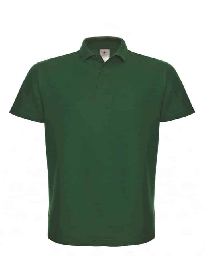 Polo Uomo Basic Manica Corta BC Collection BCID001 40 Polo Uomo manica Corta B&C BCID001 Verde Bottiglia