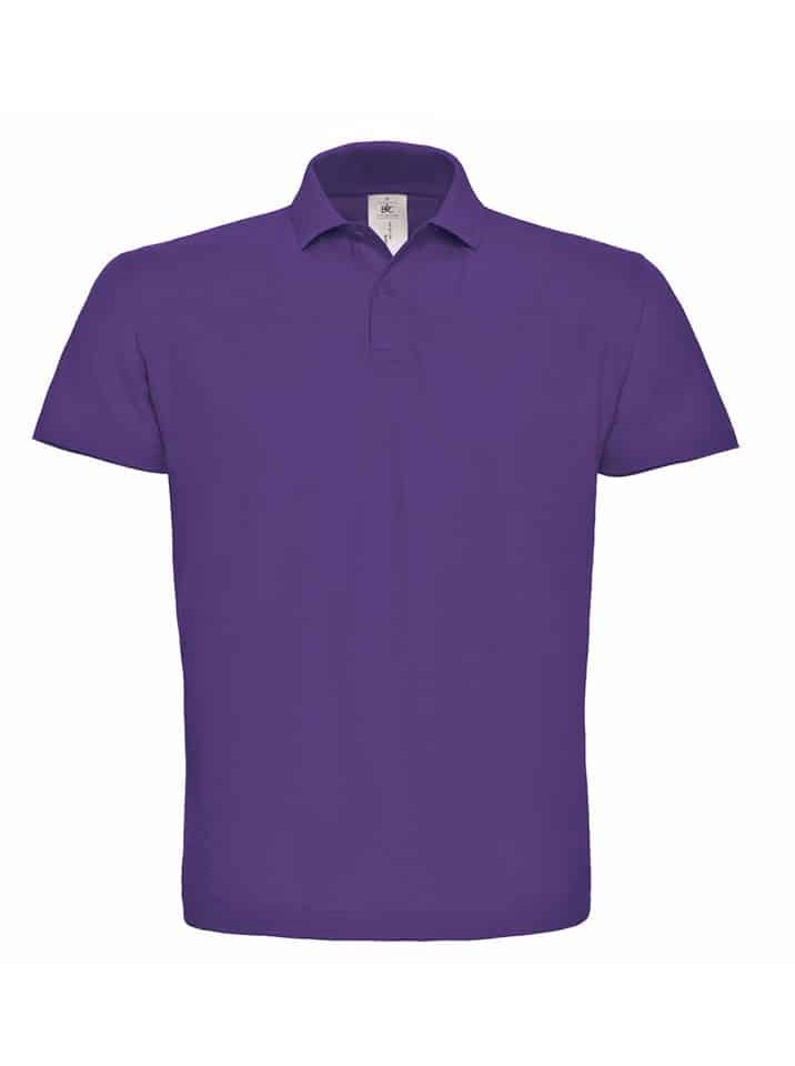 Polo Uomo Basic Manica Corta BC Collection BCID001 43 Polo Uomo manica Corta B&C BCID001 Viola Porpora