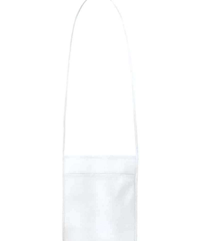 Portabicchieri da collo in TNT 18x22,5cm Q24256 min. 300pz 7 Portabicchieri da collo in TNT 18x225cm Q24256 Bianco