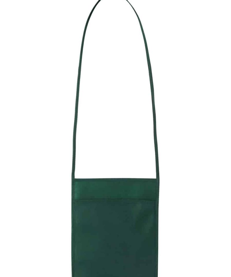Portabicchieri da collo in TNT 18x22,5cm Q24256 min. 300pz 8 Portabicchieri da collo in TNT 18x225cm Q24256 Verde