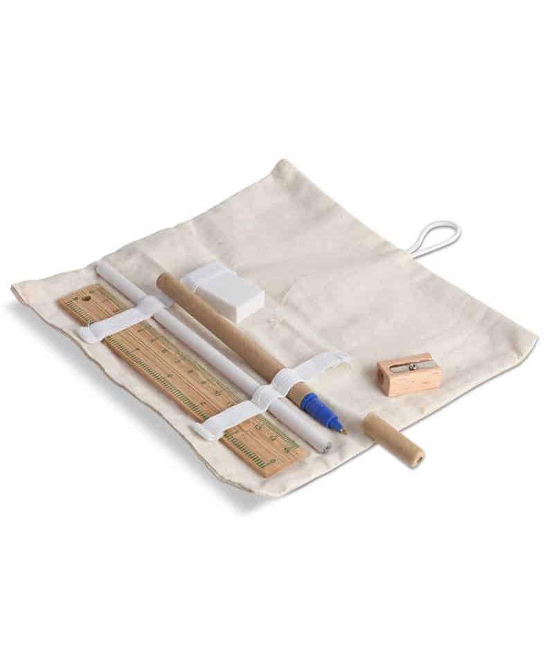 Set Cancelleria Personalizzato in Busta di Cotone BYB2486
