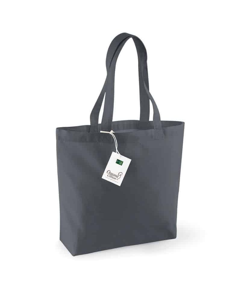Shopper Cotone Organico 35x32x12cm Westford Mill W180 16 Shopper-Cotone-Organico-35x32x12cm-Westford-Mill-W180-grigio-grafite