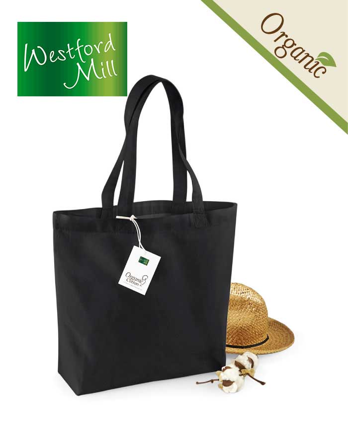Shopper Cotone Organico 35x32x12cm Westford Mill W180