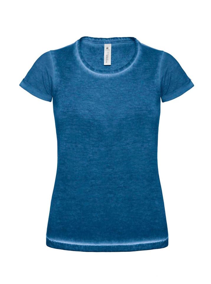 T-shirt Donna Vintage B&C Collection BCTWD71 blu