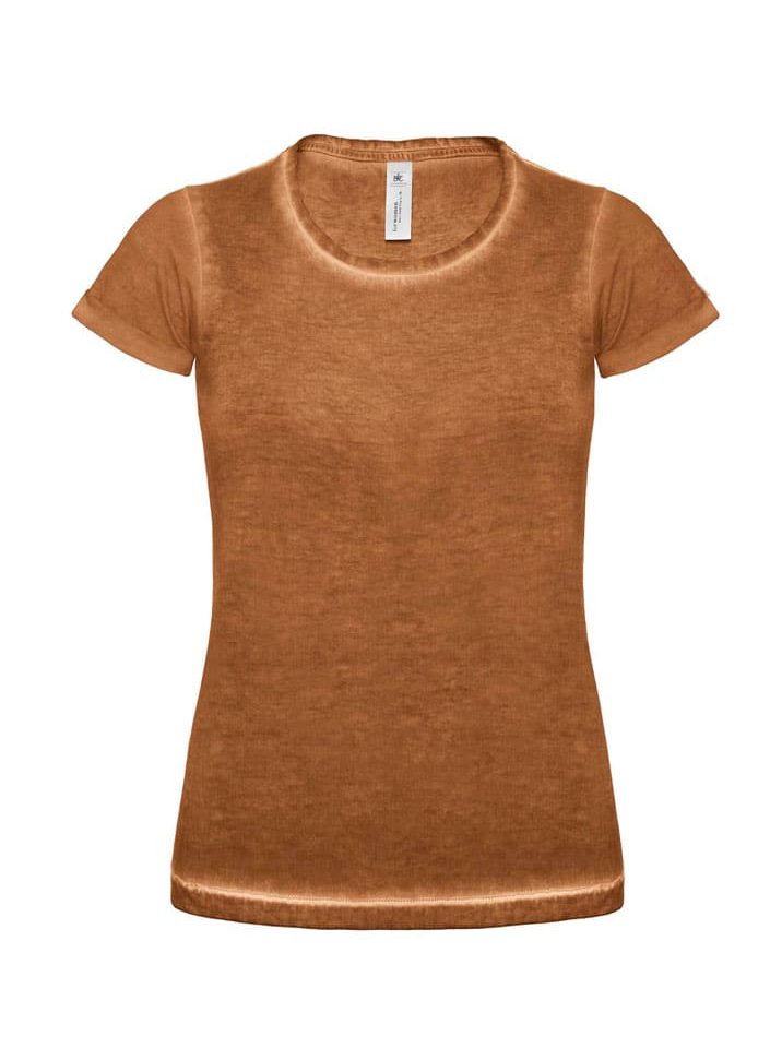 T-shirt Donna Vintage B&C Collection BCTWD71 marrone