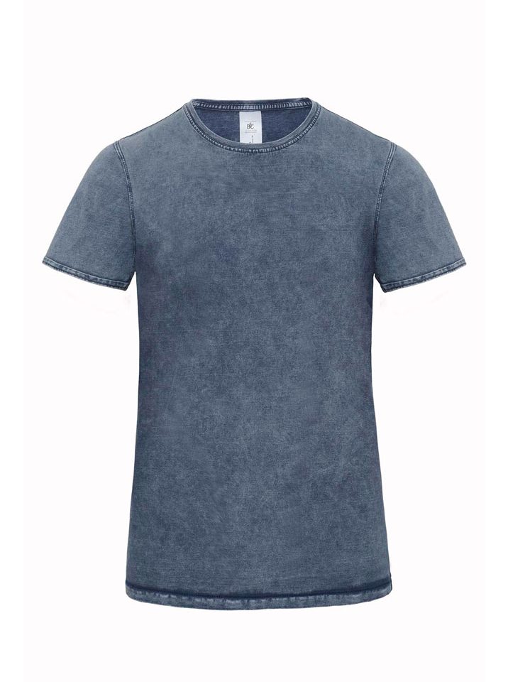T-shirt Uomo Denim B&C BCTMD72 3 T-shirt Uomo Denim B&C BCTMD72 denim blu