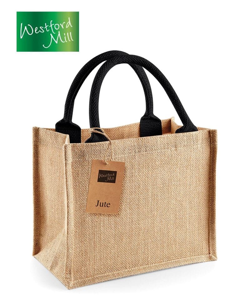 Borsa in Juta Mini Westford Mill 26x22x14cm W412 19 Borsa in Juta Mini Westford Mill 26x22x14cm W412 naturale nero