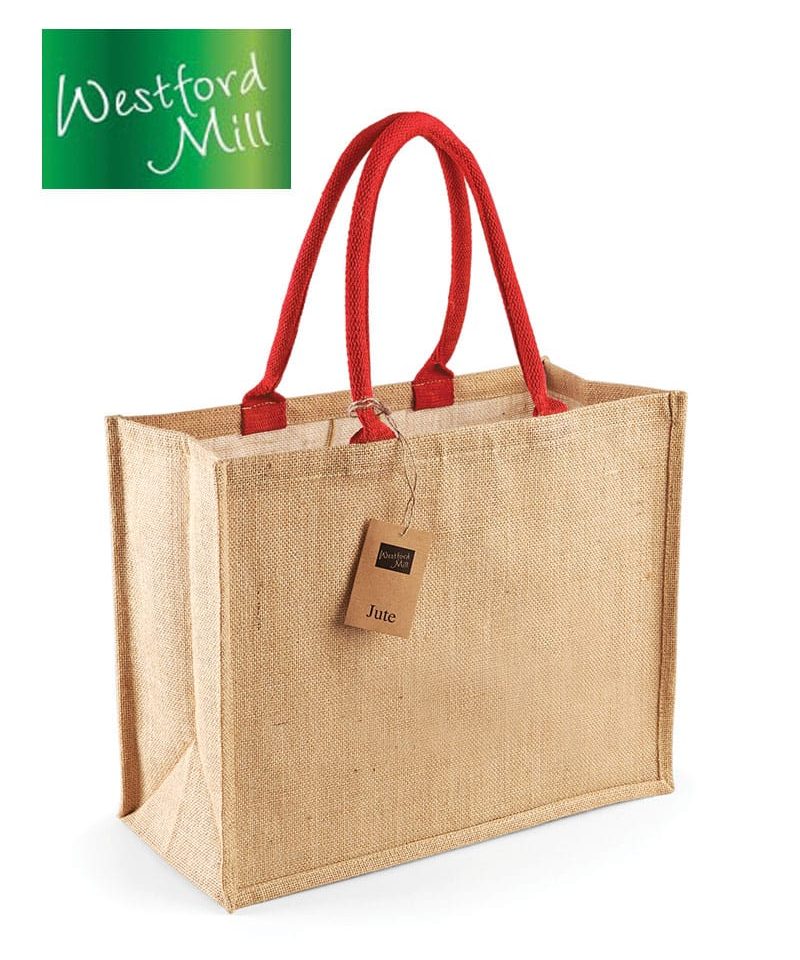 shopper-in-juta-naturale-manici-colorati-westfordmill-w407-rosso