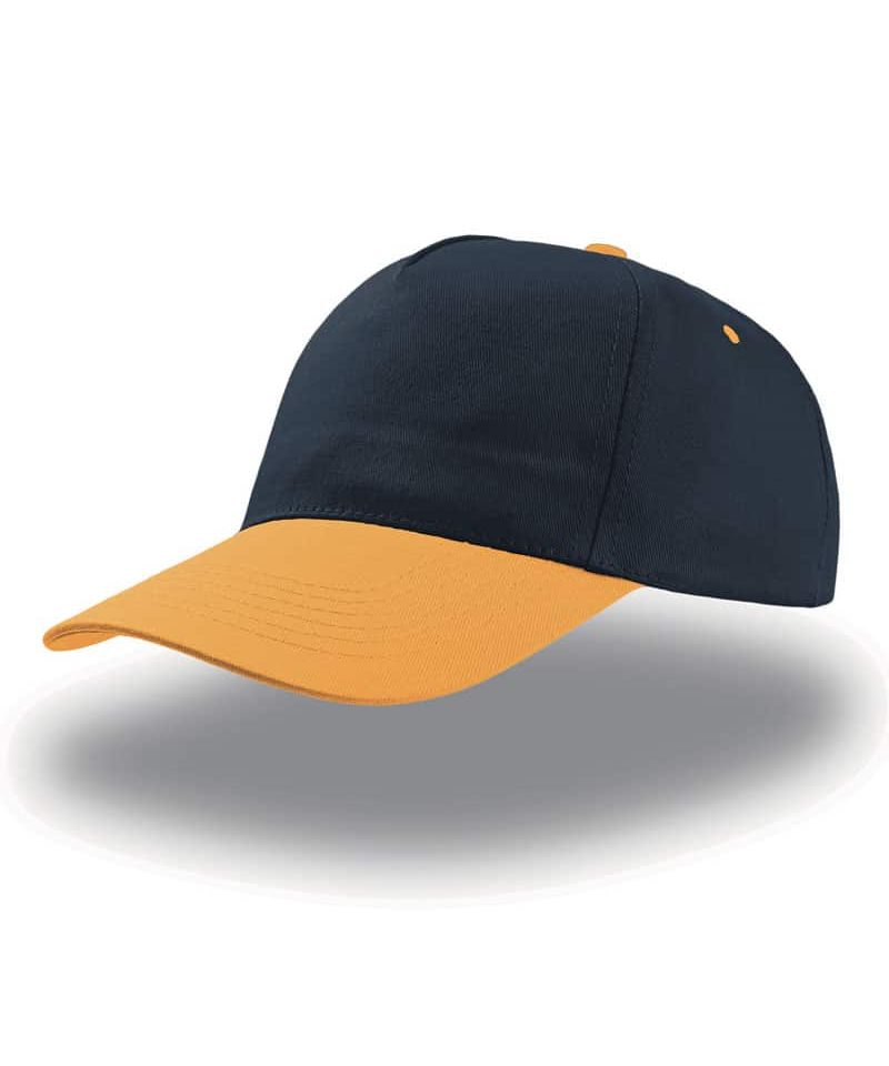 Cappellino Baseball Adulto 5 pannelli Atlantis START ATSTFV 48 Cappellino-Baseball-5-pannelli-START-FIVE-bicolore-blu-giallo