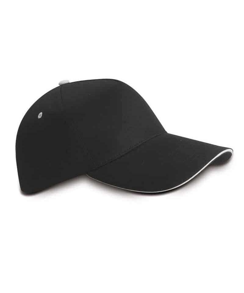 Cappellino-Baseball-5-pannelli-pesante-K18043-nero