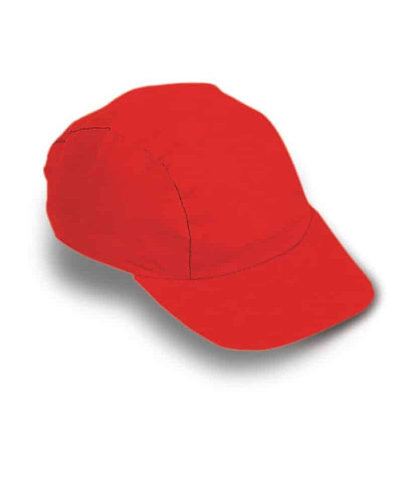 Cappellino Ciclista Adulto in cotone 8026 11 Cappellino-ciclista-con-frontino-corto-K18026-rosso