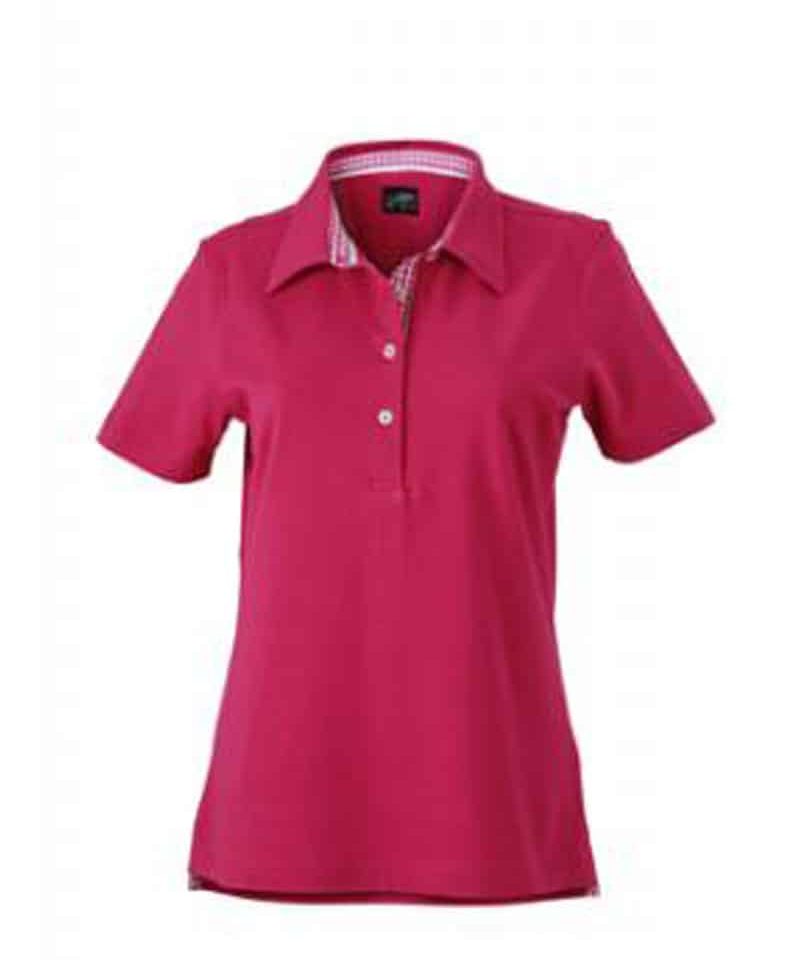 Polo donna manica corta James and Nicholson JN969 22 Polo-donna-manica-corta-JN969-fuxia-fronte