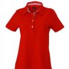 Polo donna manica corta James and Nicholson JN969 1 Polo-donna-manica-corta-JN969-rosso-fronte