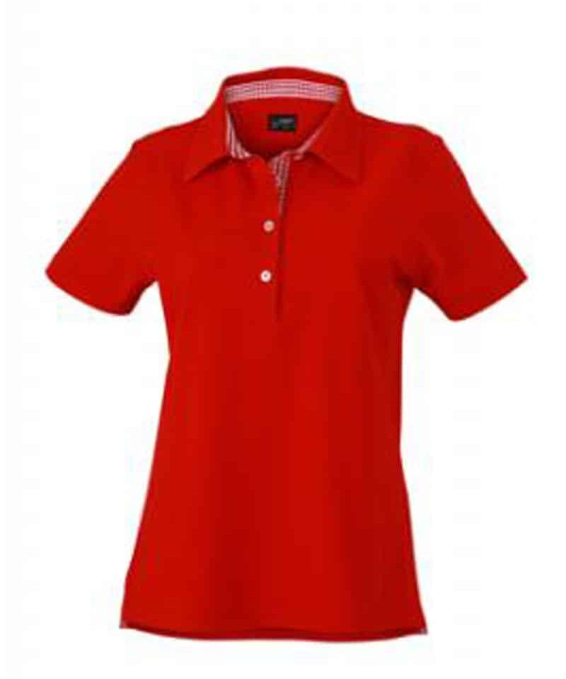 Polo-donna-manica-corta-JN969-rosso-fronte