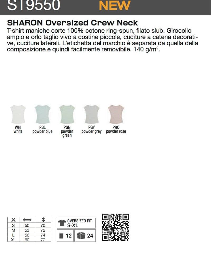 T-shirt Donna Morbida SHARON Stedman ST9550 13 T-shirt Donna Morbida SHARON Stedman ST9550 scheda tecnica
