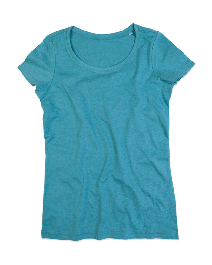 T-shirt-Personalizzate-Donna-Manica-Corta-Stedman-ST9900-Slub-Girocollo-verde-acqua