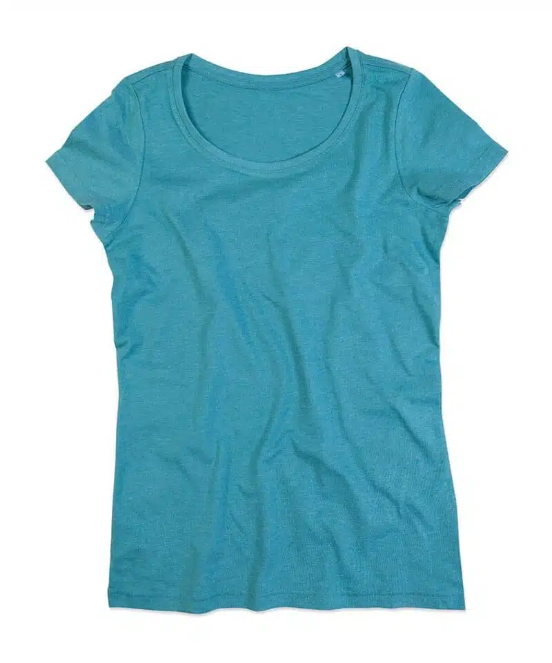 T-shirt-Personalizzate-Donna-Manica-Corta-Stedman-ST9900-Slub-Girocollo-verde-acqua