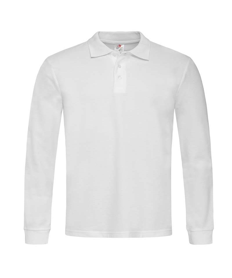 polo-uomo-manica-lunga-stedman-st3400-bianco