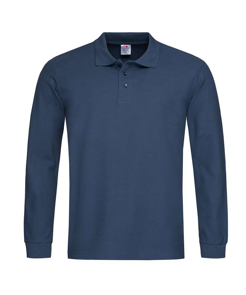 polo-uomo-manica-lunga-stedman-st3400-blu-navy