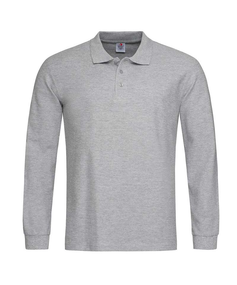 polo-uomo-manica-lunga-stedman-st3400-grigio