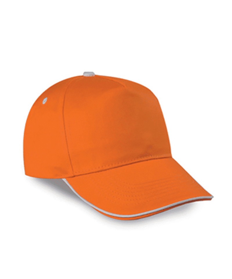 Cappellino-Baseball-Sandwich-PM108-Arancio