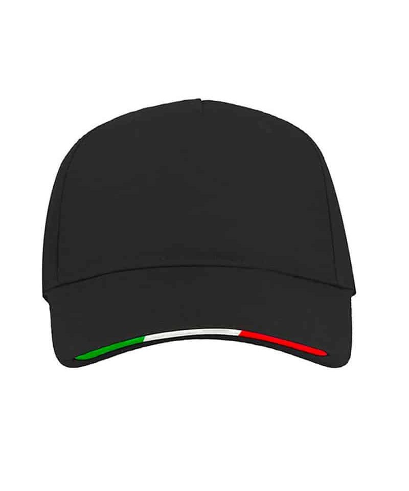 Cappellino Baseball con tricolore 5 pannelli Atlantis Start Five Italia ATSTFI 12 Cappellino-Baseball-con-tricolore-5-pannelli-Atlantis-Start-Fve-Italia-ATSTFI.-nero