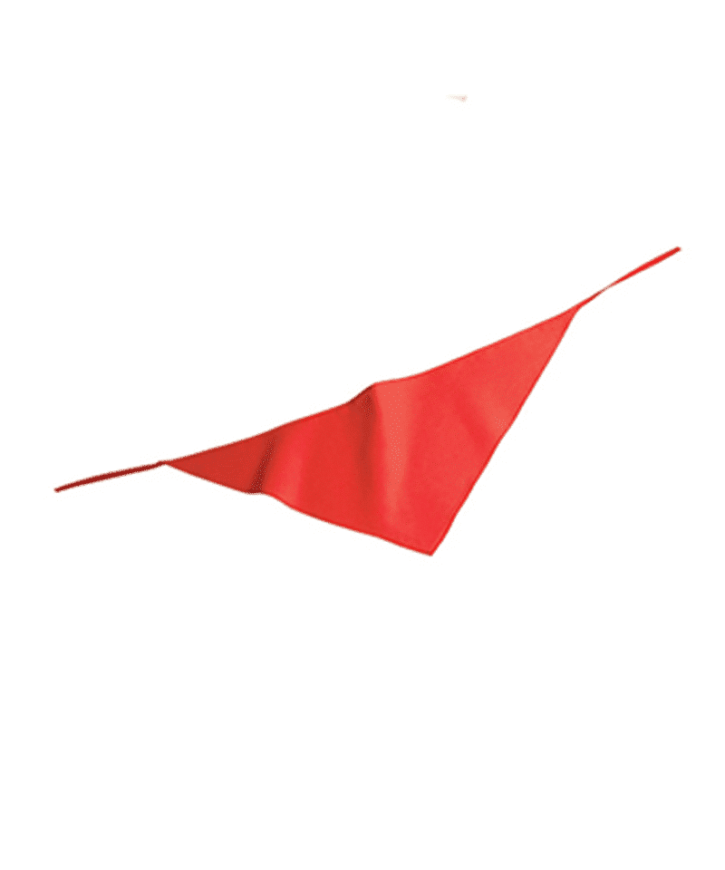 Bandana con lacci fini BYB188 18 Fazzoletto da collo con lacci fini BYB188 ROSSO