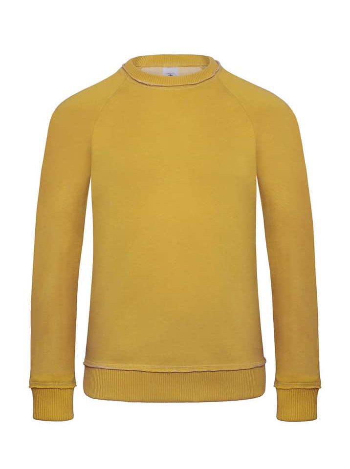 Felpa Uomo Girocollo Vintage BC Collection BCWMD20 2 Felpa Uomo Girocollo Vintage BC Collection BCWMD20 Giallo-Ocra