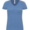 T-shirt Donna Melange manica raglan B&C Collection BCTW275 2 T-shirt donna collo V melange BCTW275 denim