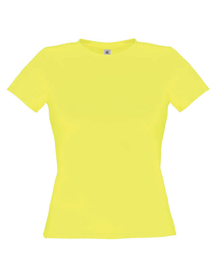 T-shirt-donna-girocollo-fluorescente-BCTW251-giallo-fluo
