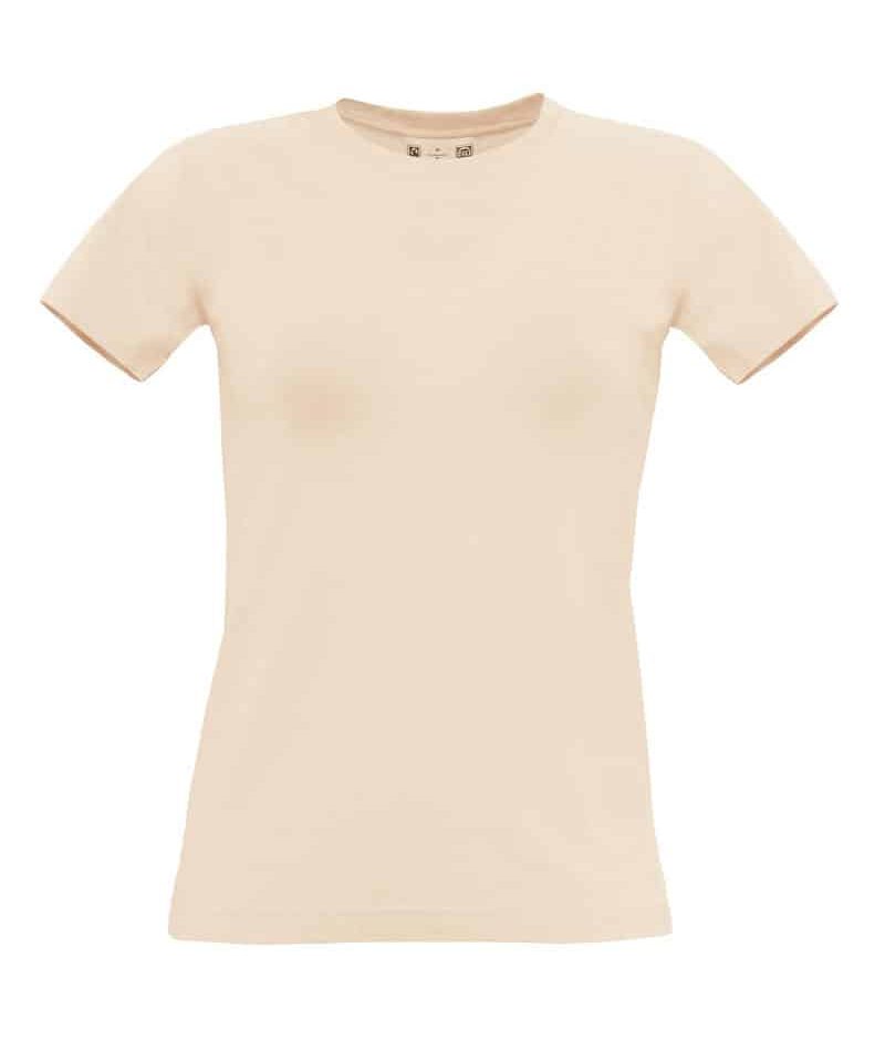 T-shirt-donna-manica-corta-biologico-B&C-collection-BCTWB01-naturale