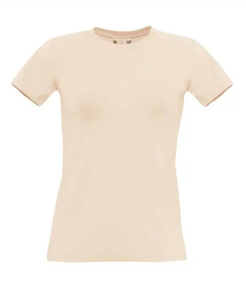 T-shirt-donna-manica-corta-biologico-B&C-collection-BCTWB01-naturale