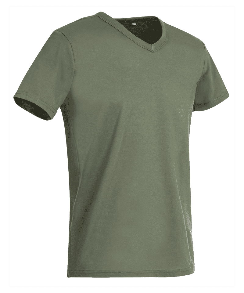 T-shirt uomo collo V Slim Stedman ST9010 13 T-shirt uomo collo V Slim Stedman ST9010 verde militare