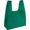 Mini Shopper in TNT termosaldato manici corti e soffietto 11110 1 Mini Shopper personalizzate online in TNT piccola BYB 11110 verde prato