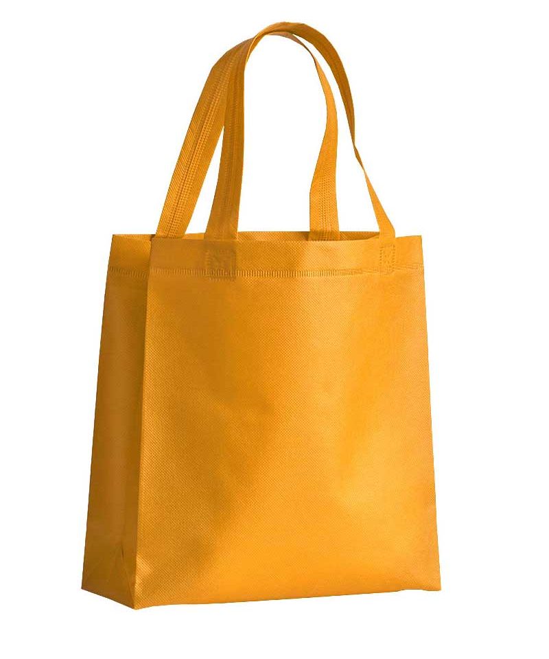 Mini Shopper in TNT termosaldato manici corti e soffietto 15142 13 Mini Shopper personalizzate online in TNT termosaldato 15142 arancio 1