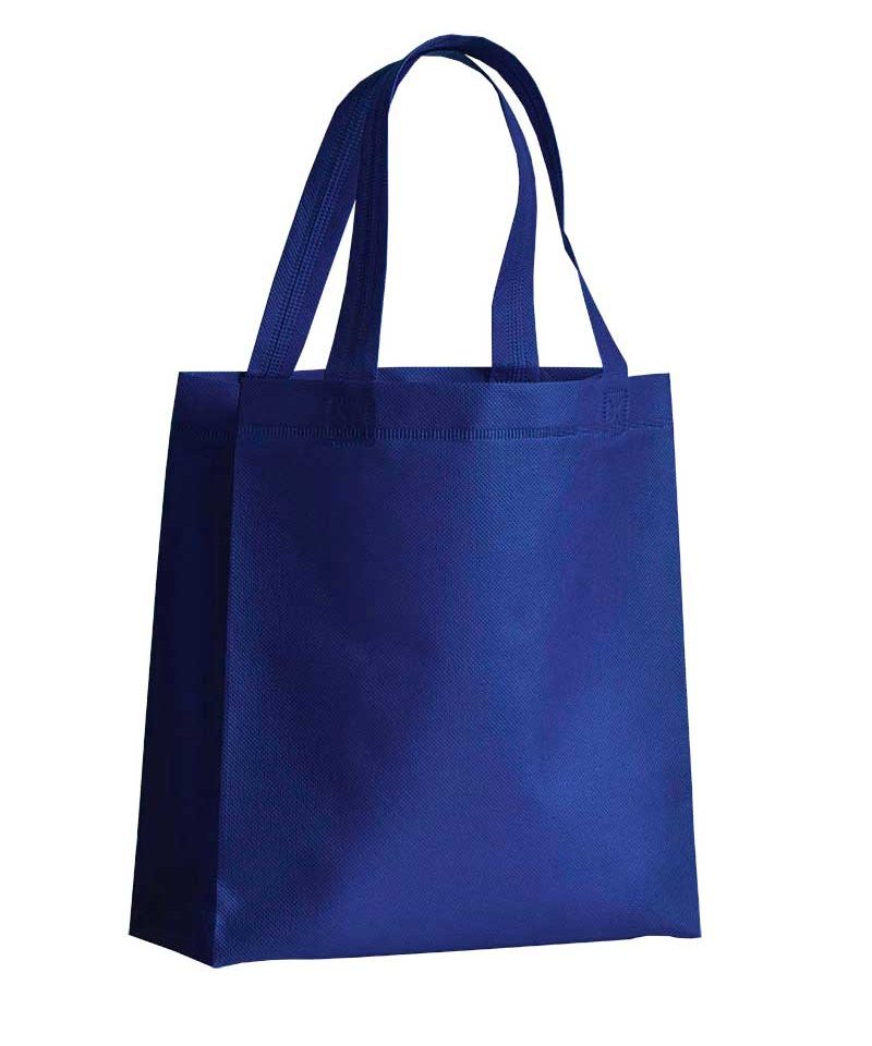 Mini Shopper in TNT termosaldato manici corti e soffietto 15142 15 Mini Shopper personalizzate online in TNT termosaldato 15142 blu 1
