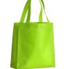 Mini Shopper in TNT termosaldato manici corti e soffietto 15142 1 Mini Shopper personalizzate online in TNT termosaldato 15142 verde lime