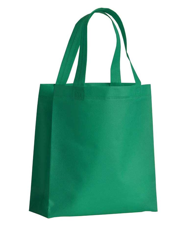 Mini Shopper in TNT termosaldato manici corti e soffietto 15142 19 Mini Shopper personalizzate online in TNT termosaldato 15142 verde prato 1