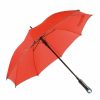 Ombrello automatico catarifrangente con torcia nel manico 12502 2 Ombrello automatico con torcia nel manico bordo catarifrangente 12502 rosso