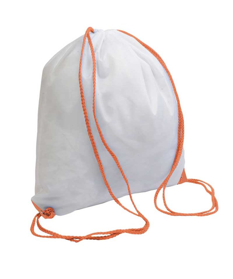 Sacca-portascarpe-zaino-bianco-con-cordini-in-contrasto-BYB-16127-arancio