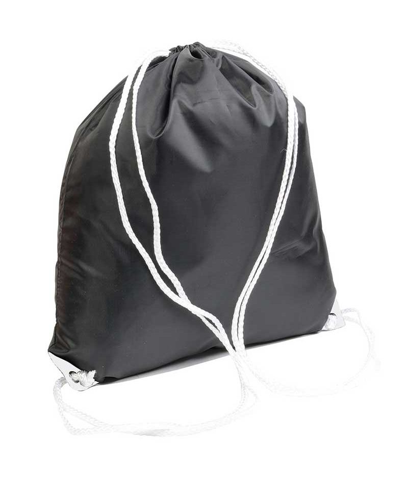 Sacca Portascarpe Nera con cordini a contrasto 18128 11 Sacca-portascarpe-zaino-nero-con-cordini-in-contrasto-BYB-18128-bianco