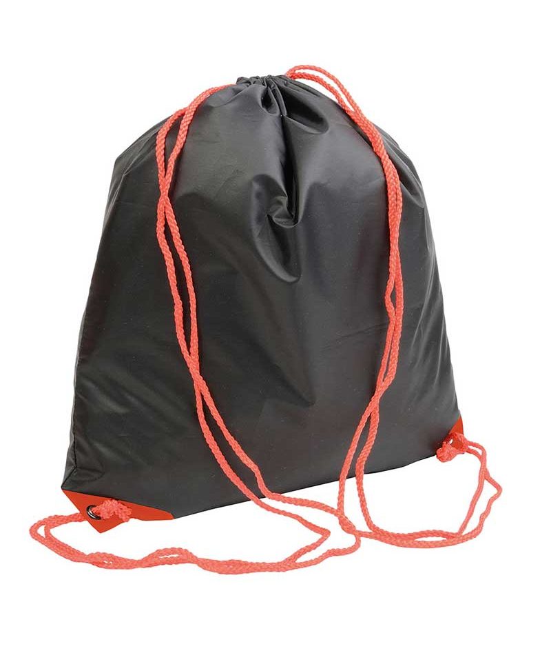 Sacca Portascarpe Nera con cordini a contrasto 18128 9 Sacca-portascarpe-zaino-nero-con-cordini-in-contrasto-BYB-18128-rosso
