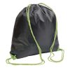 Sacca Portascarpe Nera con cordini a contrasto 18128 2 Sacca-portascarpe-zaino-nero-con-cordini-in-contrasto-BYB-18128-verde