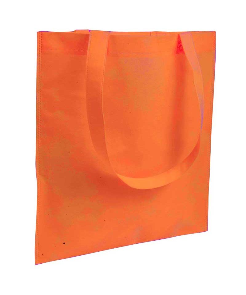 Shopper TNT termosaldato 11107 19 Shopper in TNT termosaldato manici lunghi BYB 11107 arancio