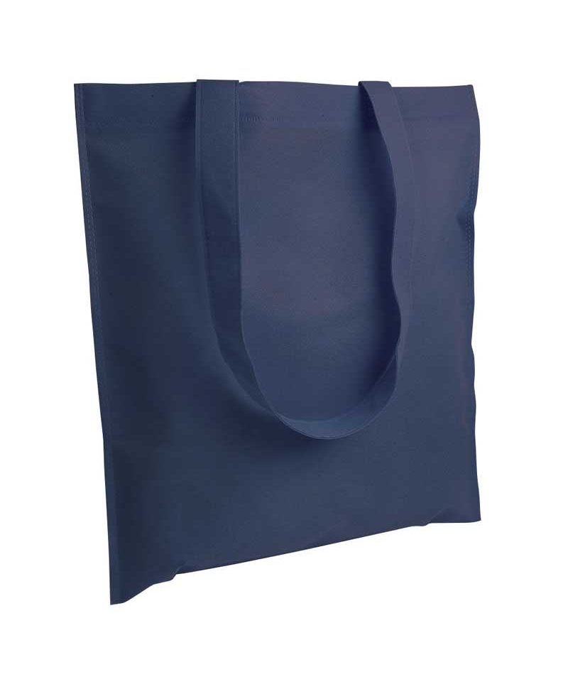 Shopper TNT termosaldato 11107 27 Shopper in TNT termosaldato manici lunghi BYB 11107 blu navy
