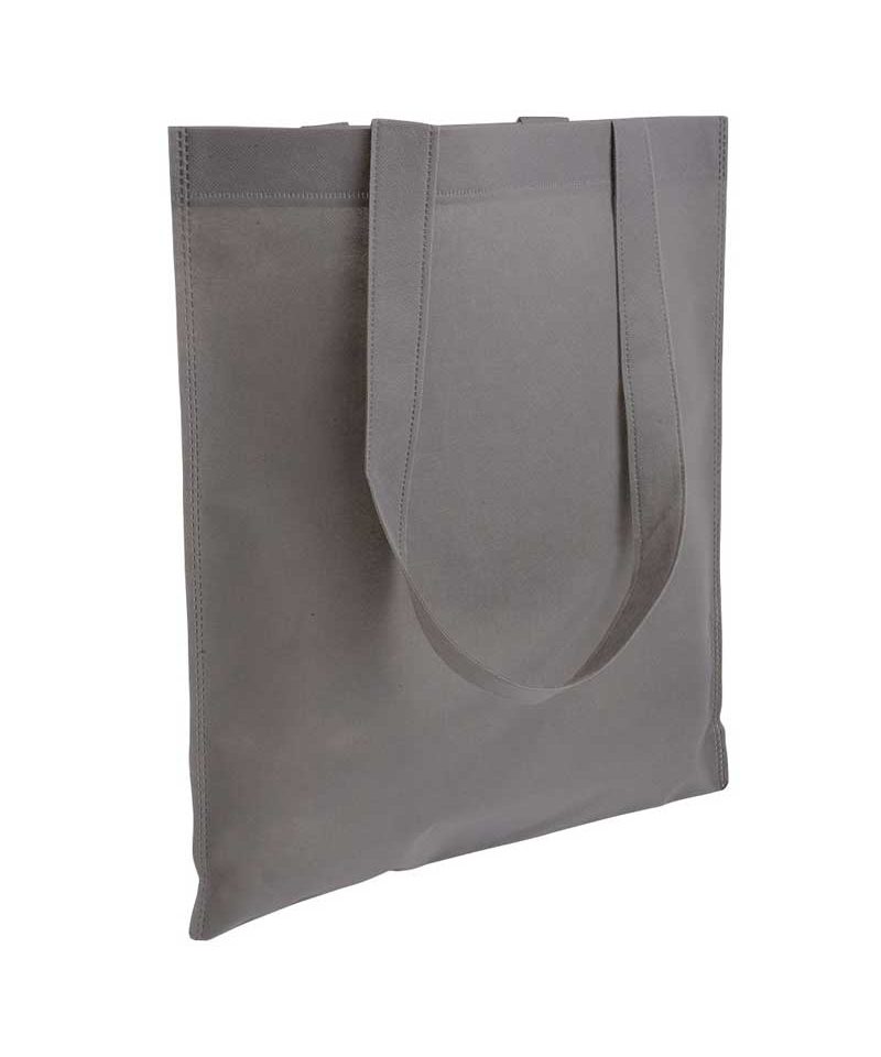 Shopper TNT termosaldato 11107 28 Shopper in TNT termosaldato manici lunghi BYB 11107 grigio