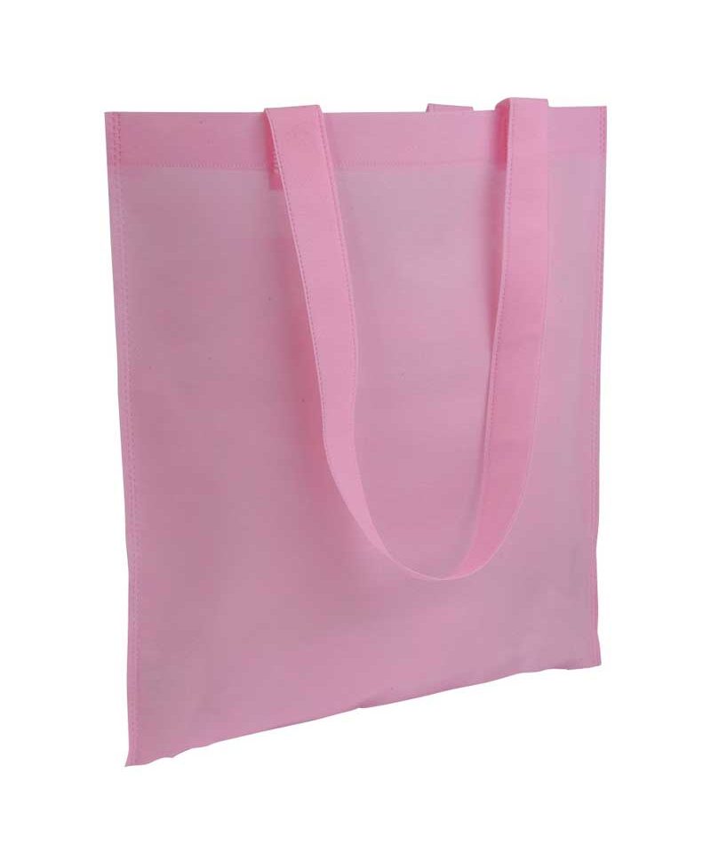 Shopper TNT termosaldato 11107 21 Shopper in TNT termosaldato manici lunghi BYB 11107 rosa