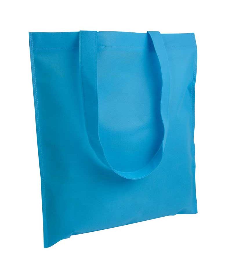 Shopper TNT termosaldato 11107 26 Shopper in TNT termosaldato manici lunghi BYB 11107 turchese