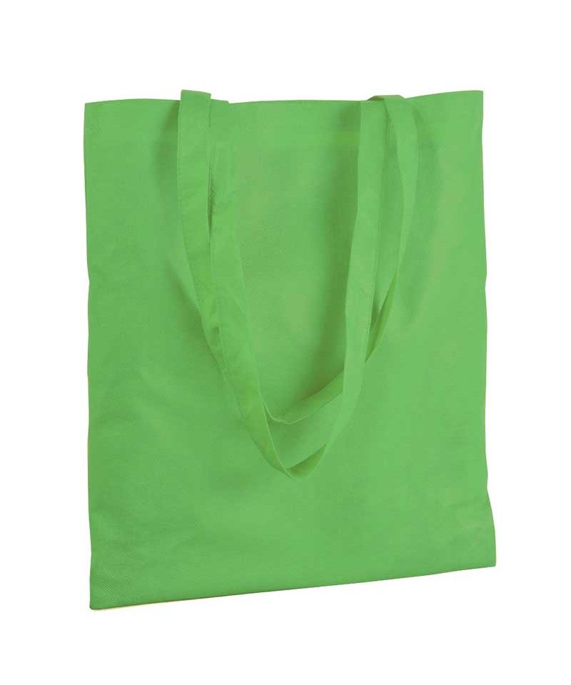 Shopper TNT termosaldato 11107 23 Shopper in TNT termosaldato manici lunghi BYB 11107 verde lime